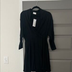 NWT Frank & Oak Black Gauzy Mini Dress, Size Small